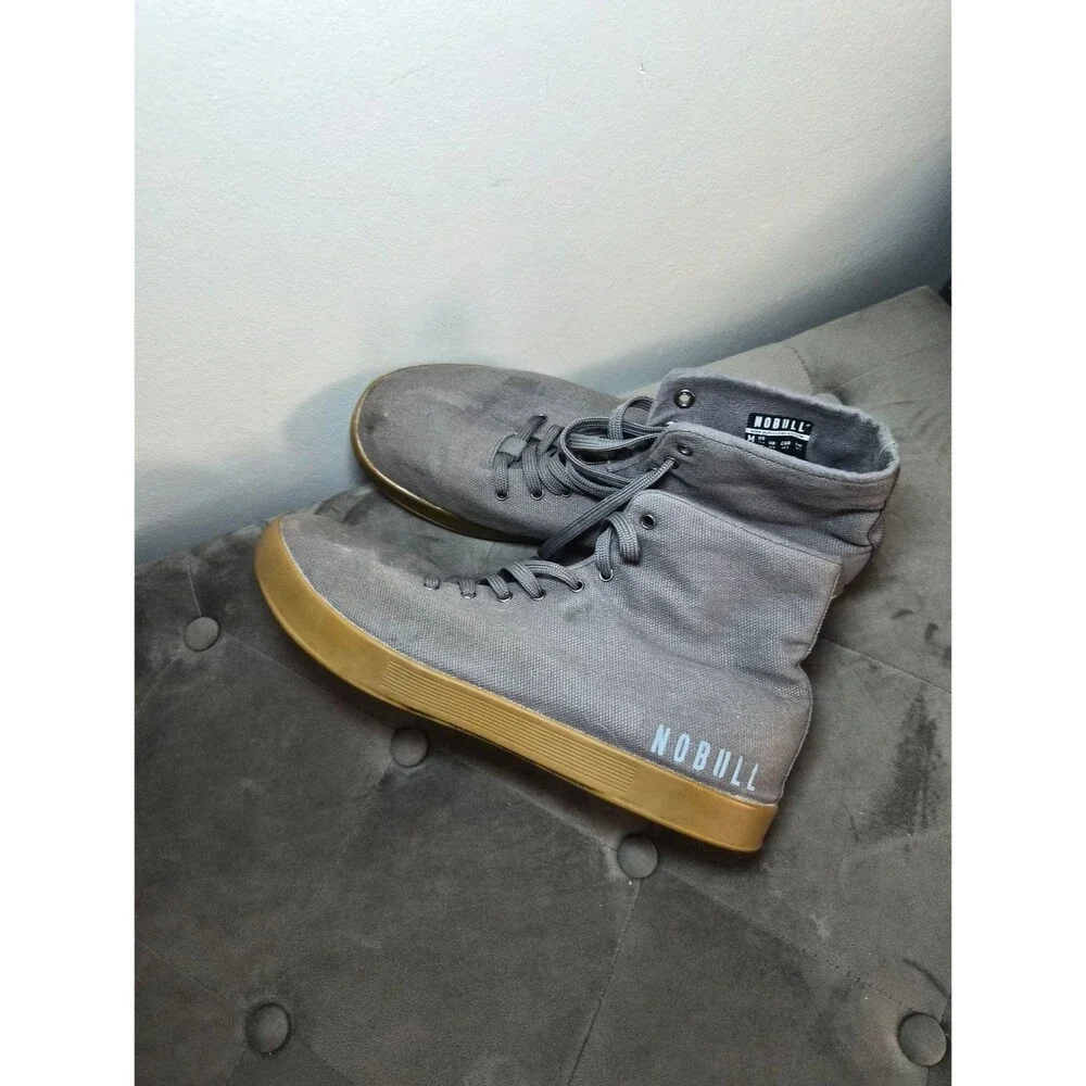 Nobull Men's Grey and Brown Boots